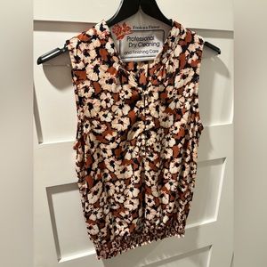 Evereve floral sleeveless top
